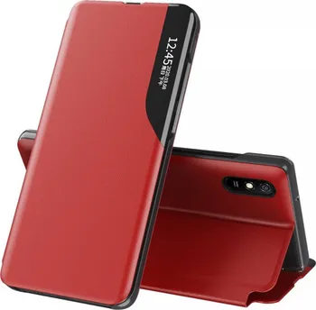 Pouzdro na mobilní telefon MG Eco Leather View pro Xiaomi Redmi 9A flipové červené