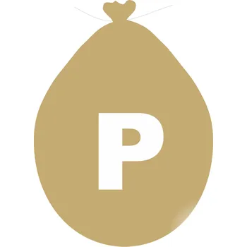 Balónek Balónek písmeno P zlaté balonky.cz ZP