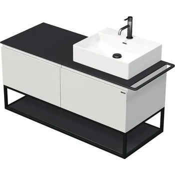 Umyvadlo Koupelnová skříňka s umyvadlem na desku Intedoor TARA 128 cm TA OALU 120P 2Z KDP