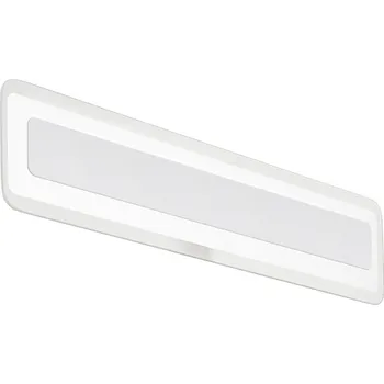 Nástěnné svítidlo Linea Light 8885 Antille_S, nástěnné svítidlo z pískovaného skla a bílého kovu, 28W LED 3000K, délka 61,4cm
