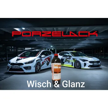 Autovosk Porzelack Wisch&Glanz, autoleštěnka s rozprašovačem 1L