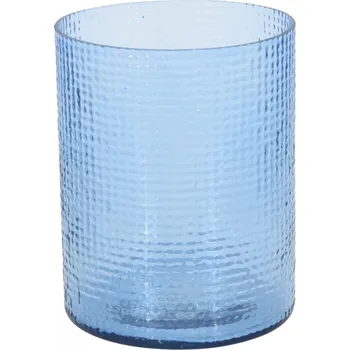 Svícen Skleněný svícen Hurricane světle modrý, 15x17,5 cm (120378 041 A44330370 svícen sv.modý)