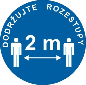 Dodržujte rozestupy 200 x 200 mm