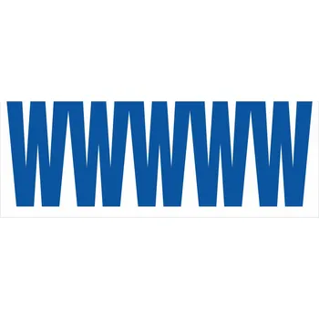 Samolepící etiketa Samolepicí W modrá samolepící vinylová fólie velikost znaku 200 mm