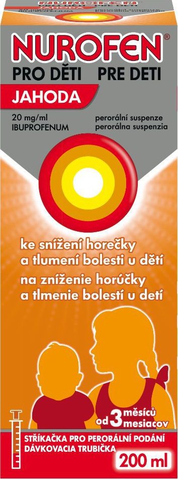 Nurofen pro děti 20 mg jahoda 200 ml od 243 Kč - Zbozi.cz