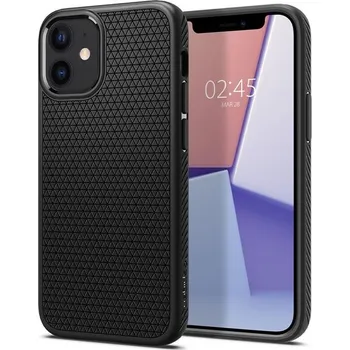 Pouzdro na mobilní telefon Spigen Liquid Air pro Apple iPhone 12 Mini matný černý