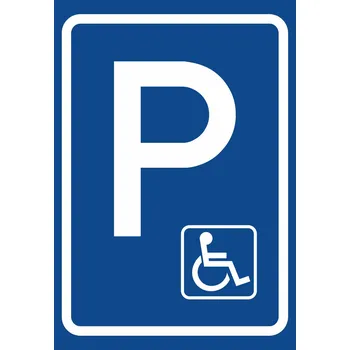 Parkoviště invalida UV tisk plast 3mm 400 x 300 mm