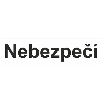 Signální slovo GHS/CLP - Nebezpečí samolepící vinylová fólie 148x40 mm