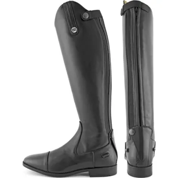 Jezdecká obuv DD Derby Kožené vysoké jezdecké boty hladké Velikost: 35, Šířka: úzké