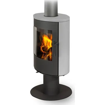 Krbová kamna ROMOTOP EVORA T 01 keramika holubí šeď 51502