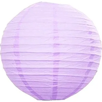 Party dekorace Lampion party, kulatý, papírový svatební světle fialový 30 cm 30cm Lila