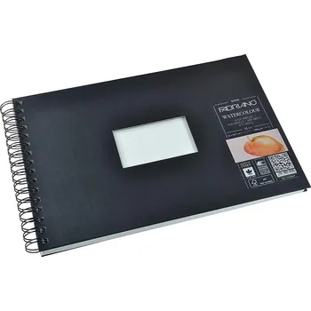 Blok Blok akvarelový 300g Fabriano Watercolour - 21x29,7cm, tvrdá, černá vazba , spirála