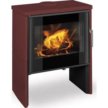 Krbová kamna ROMOTOP RIANO N 02 keramika červená šarlatová 77900 - krbová kamna