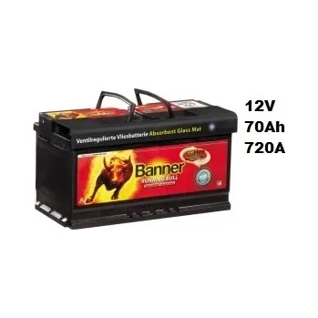Autobaterie Autobaterie Banner Running Bull AGM 570 01, 70Ah, 12V / 720A ( 57001 ) (Baterie AGM - START / STOP)