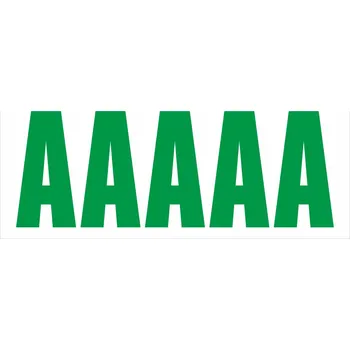 Samolepící etiketa Samolepicí A zelená samolepící vinylová fólie velikost znaku 300 mm