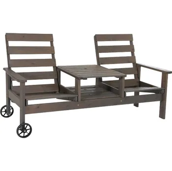 Zahradní lavice Brafab Záhradná duo lavička DU &JA - Šedá