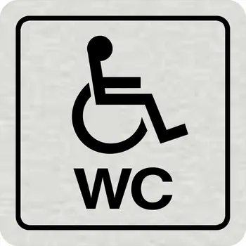 Samolepící etiketa Piktogram - WC invalidé