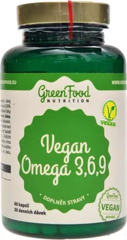 Přírodní produkt Green Food Nutrition Vegan omega 3/6/9 60 cps.