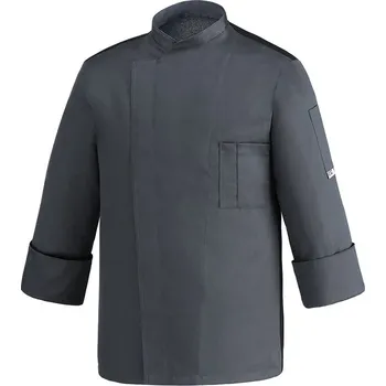 Gastro oděv EGOchef EGOCHEF Kuchařský rondon Ottavio cool vent šedý - dlhý rukáv XXXL E-2064016E3XL