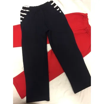 dětské tepláky, velikost 128, Barva červená, Střih bez nápletu