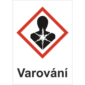 GHS 08 Nebezpečné pro zdraví - Varování samolepící vinylová fólie A7 (105 x 74 mm)