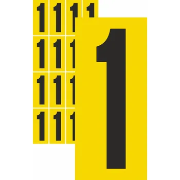 Samolepící etiketa Čísla samolepicí 1 samolepící vinylová fólie velikost znaku 200 mm