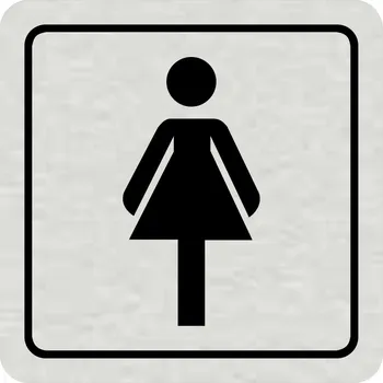 Samolepící etiketa Piktogram - WC ženy