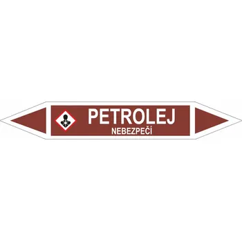 Oboustranná šipka GHS - Petrolej Samolepka PVC 2: 472 x 74 mm