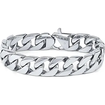 Náramek Ocelový náramek MASIV CURB Pancr 16mm x 21,5cm