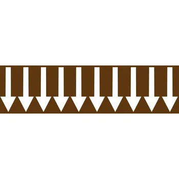 Pás se šipkou - tekutiny samolepící vinylová fólie 600 x 200 mm