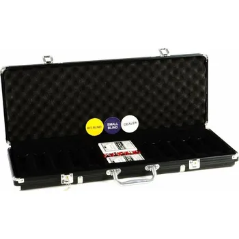 Pokerové sada Garthen Hliníkový kufr na 500 ks žetonů s příslušenstvím 
