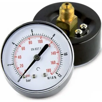 ITALTECNICA Manometr 6 bar - plast - zadní připojení