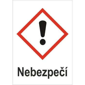 Značení GHS 07 Dráždivé - Nebezpečí samolepící vinylová fólie A8 (74 x 52 mm)