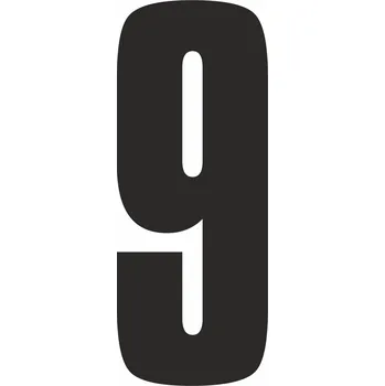 Speciální papír Číslo na plastu - 9 plast 3 mm 240x440mm