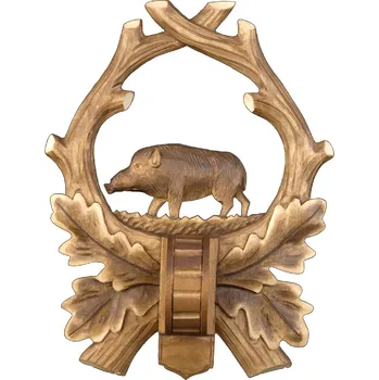 Obraz Dřevo Novák podložka pod trofej řezbovaná, Černá zvěř č. 137 Barva: přírodní,