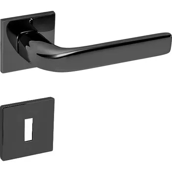 Dveřní kování klika TI - IDEAL - HR 4162 5S Provedení: kl./kl. na rozetách (bez spodní rozety), Povrch: BNL - černý nikl (49) 8584138416749