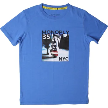 Chlapecké tričko Chlapecké triko - Wolf S2103, modrá Barva: Modrá, Velikost: 134