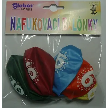 Balónek Balónky s číslem 6