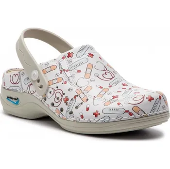 Dámské pantofle Pracovní pantofle Nursing Care BERLIM s páskem - zdraví velikost Nursing Unisex: 41