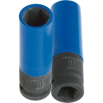 Gola hlavice KRAFTWERKTOOLS Nástavec 1/2" prodloužený kovaný - plast Varianta: Nástavec 1/2" 19,0mm prodloužený kovaný - plast