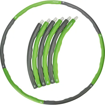 Obruč Tunturi Hula Hoop obruč 100 cm zelená/šedá