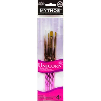 Umělecký štětec Royal & Langnickel Royal & Langnickel, MYTH504, Unicorn, sada univerzálních designových štětců, 4 ks