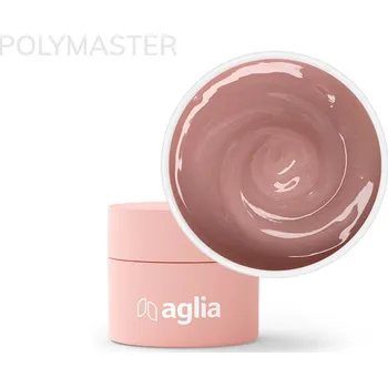 Lak na nehty Aglia POLYMASTER Cover Creamy - 15 ml stavební UV polygel HEMA FREE