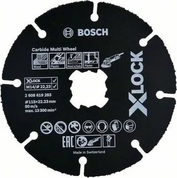 Řezný kotouč BOSCH X-Lock Carbide Multiwheel 2608619284 125 mm