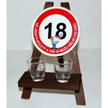 Žertovný předmět Stojan s panáky k výročí narození