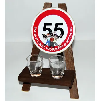 Žertovný předmět Stojan s panáky k výročí narození