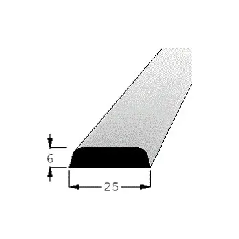 Profilová lišta č.054 - 25 mm x 6 mm, vnitřní, smrková, ŠP2506