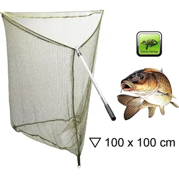 Podběrák Giants Fishing podběráková hlava Carp Net Head 100x100 cm + rukojeť - AKČNÍ SET