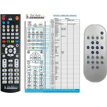 Dálkový ovladač General PHILIPS MCM240 - náhradní dálkový ovladač