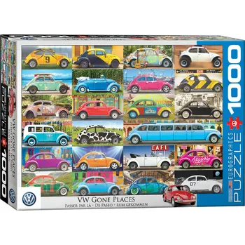 Puzzle Eurographics Volkswagen Brouk na cestách 1000 dílků